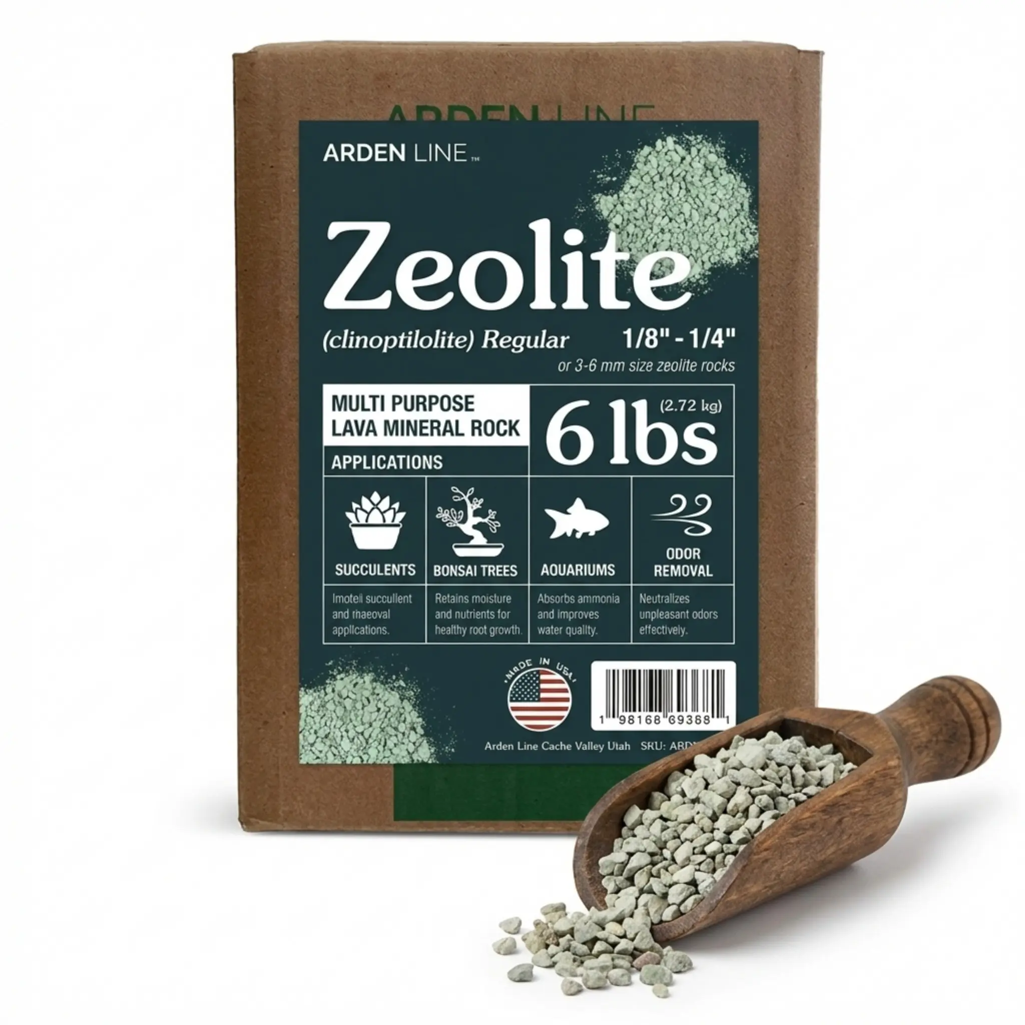 Zeolite Mineral Lava Rocks (Regular) Aquarium Decor Fish Tank Gravel