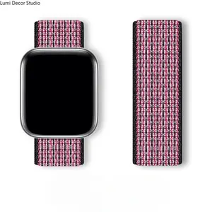 Lightweight Nylon Velcro Loop Watch Band, Breathable All-Day Wear Replacement Strap, Compatible With S1-S11 Smart Watches, Soft And Durable Wristband For Men And Women, Multiple Trendy Colors Available