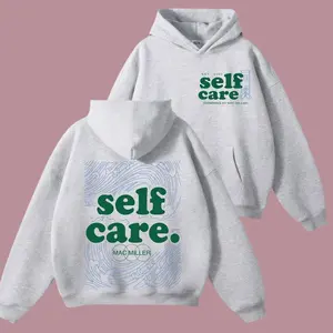 Mac Miller Self Care Hoodie – Vintage Hip Hop Hoodie, Mac Miller Hoodie Streetwear Pullover, Graphic Unisex Music Shirt, 2-Sided Print, Full Size Gift for Fans