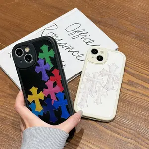 Leather shockproof phone cases for iPhone 16, 15, 14, 13, 12, and 11, and premium leather shockproof phone cases for iPhone 16 and 15 Plus.