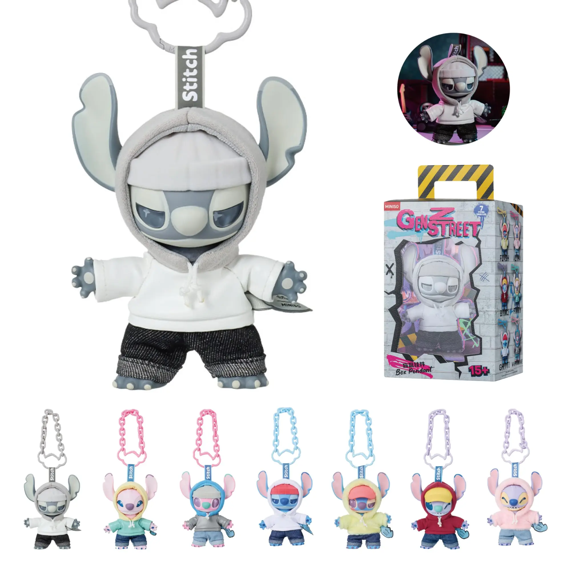 Miniso x Disney: GenZ Street Stitch Vinyl Figurine Blind Box