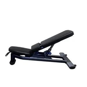 Deluxe Adjustable Bench - Adjustable Moveable Padded Bench Black Silver