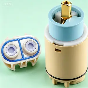 Single Function Pressure Balance Cartridge Replacement for Delta and Peerless Faucets, Shower and Tub Valve with Check Valve Included, Compatible with Single Handle Models, Durable Brass Construction, Easy Installation