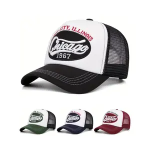 2025 Chicago 1967 Embroidered Mesh Baseball Cap | Breathable Hip Hop Streetwear Hat for Men Women