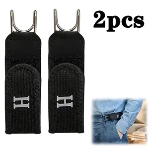 Unisex Adjustable Elastic Stretch Belt with Invisible Buckle - Versatile for Jeans, Casual Pants, Ideal Party Gift for Men (Home & Festive Supplies), Adjustable Design