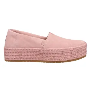 TOMS Womens Valencia Platform Espadrille Flats Casual - Pink