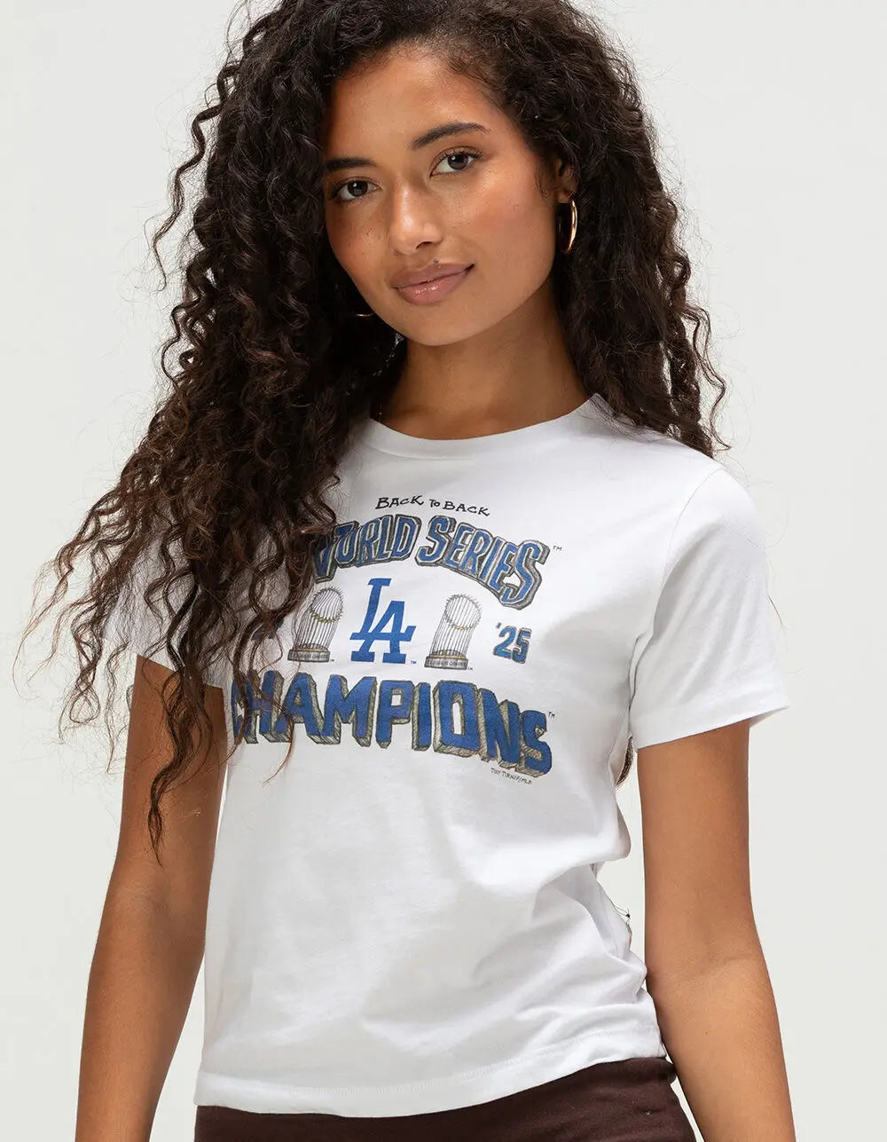 TINY TURNIP Los Angeles Dodgers Champs Womens Tee