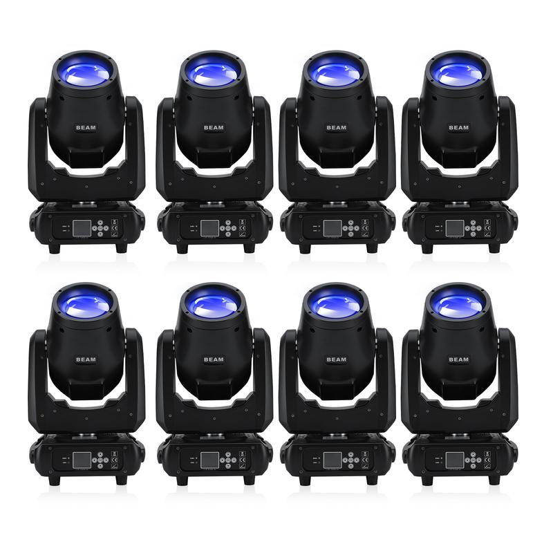 PAIDUN 230W 7R Beam Moving Head Stage Light DMX512 Gobo Rainbow Effect DJ Disco Bar Club Party Wedding