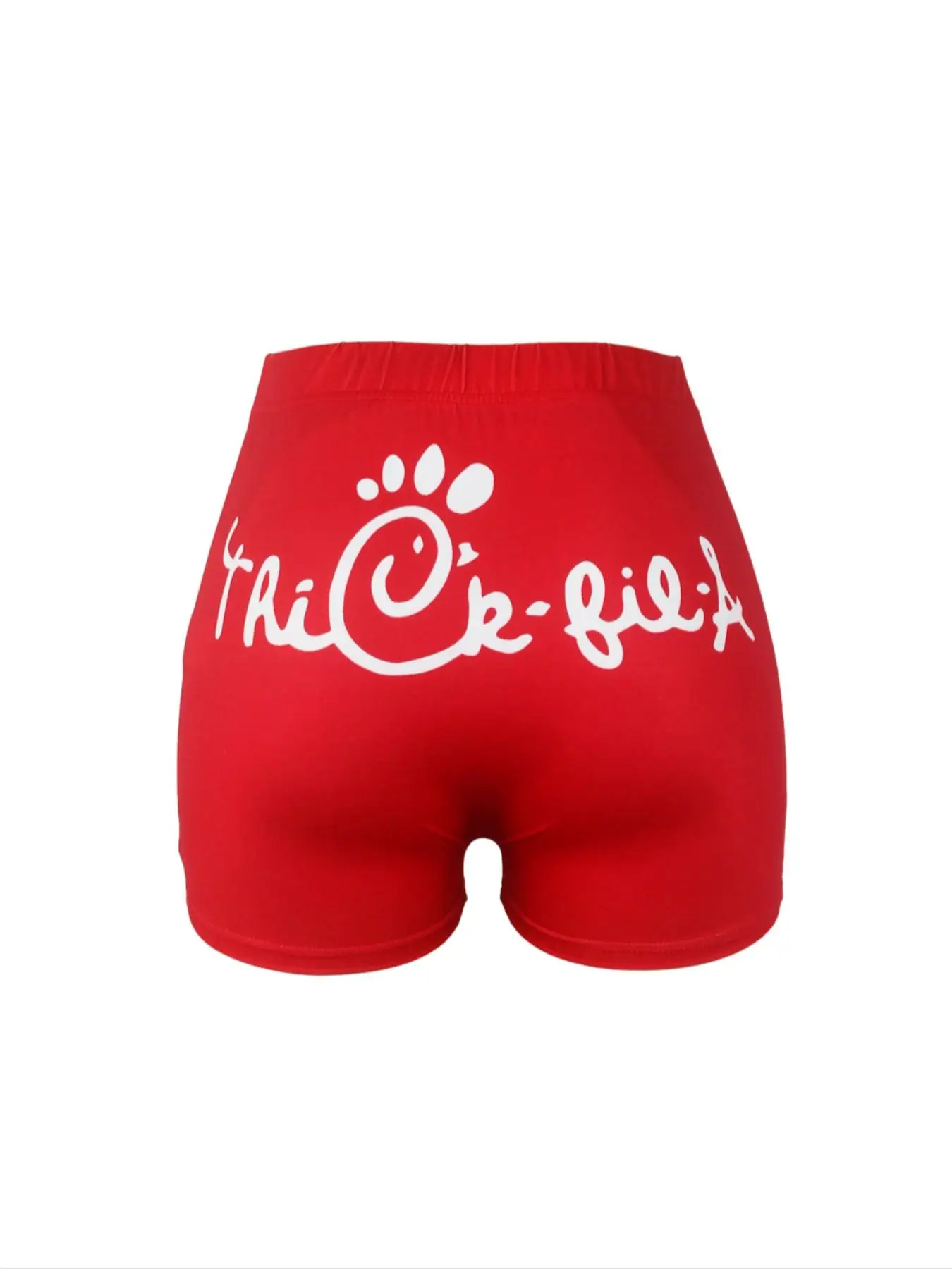 Women's Letter Print Elastic Waist Biker Shorts, Shorts for Women, Casual Comfy Breathable Skinny Shorts for Yoga Gym Workout, Ladies Bottoms for All