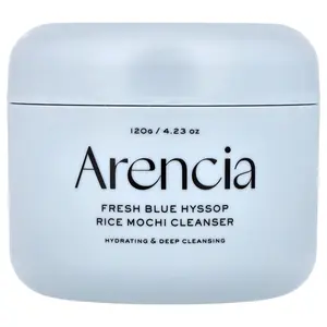 Arencia Fresh Blue Hyssop Rice Mochi Cleanser, 4.23 oz (120 g)