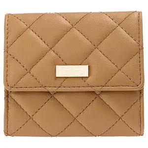 G by Giuliana Black Label Lamb Leather Quilted Flap Wallet
