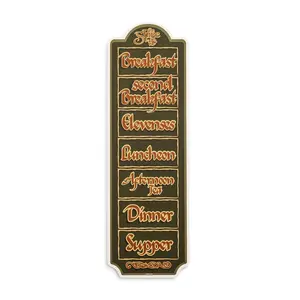 The Lord Of The Rings Hobbit Daily Schedule Wooden Sign | 20 x 6 Inches