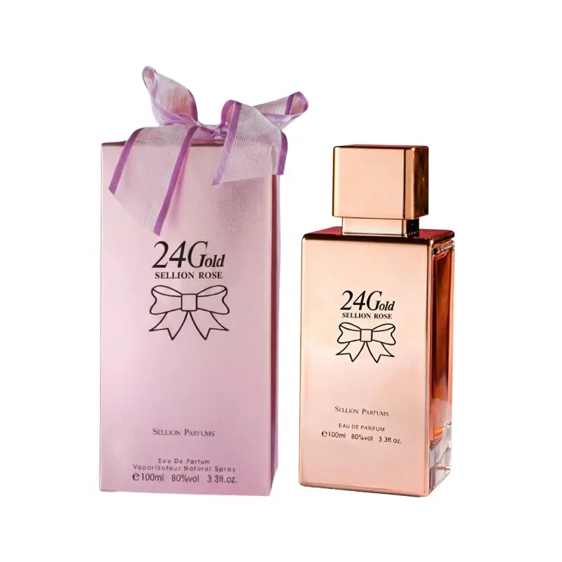 Sellion 24Gold Perfume for Women,Long lasting Women's Fragrance,Oriental Floral fragrance for Women,Eau De Parfum 3.3Oz/100ML