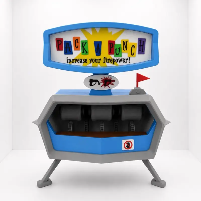 Call of Duty Zombies Pack-A-Punch Machine - 3D Printed Replica, Gaming Collectible, Desk Display Figure