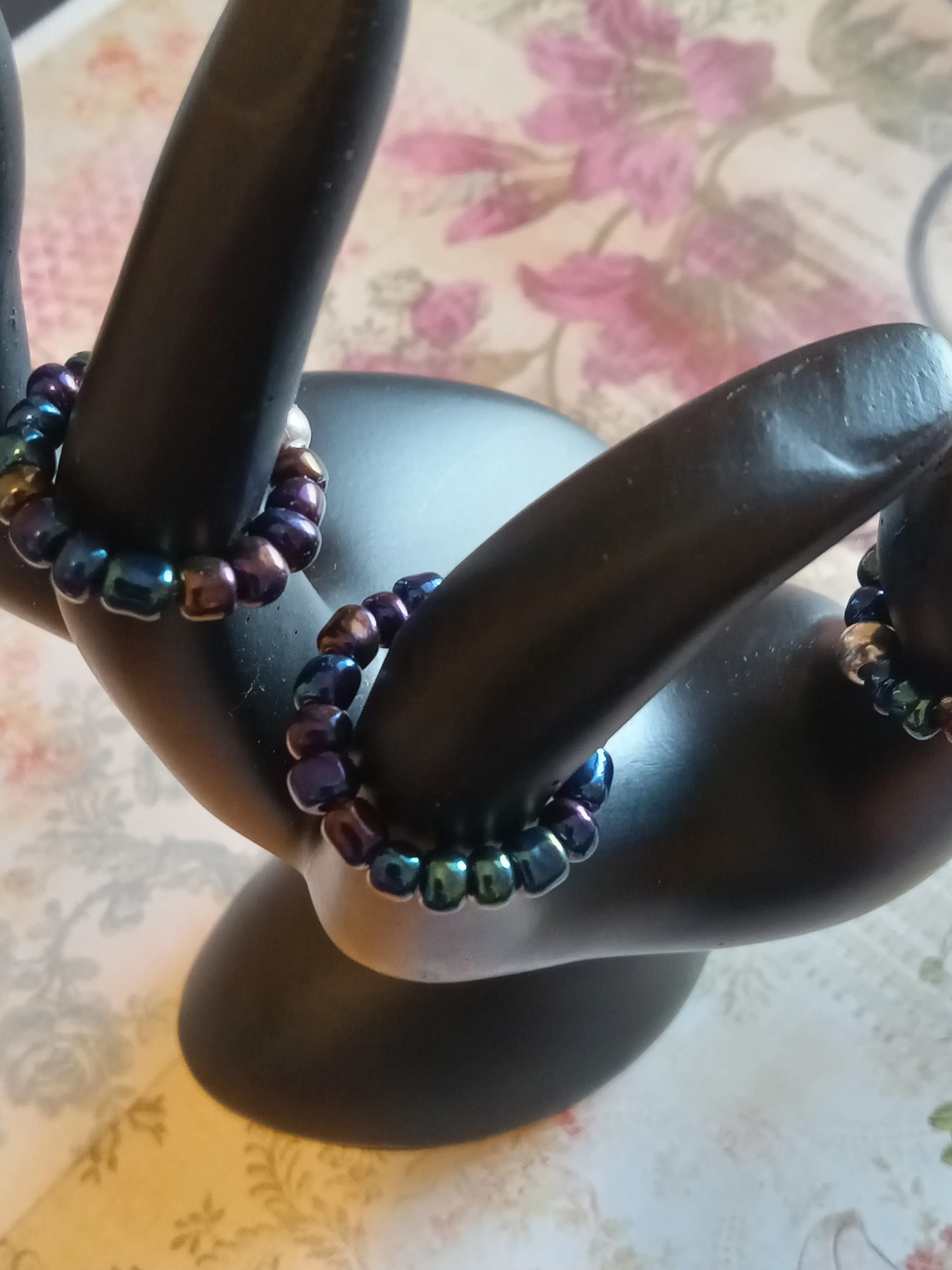 Elegant Handmade Seed Bead Stackable Rings