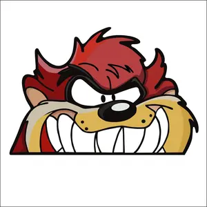 Tasmanian Devil Peekingsticker, Ideal for Laptop and Water Bottle Decor, anime sticker waterproof