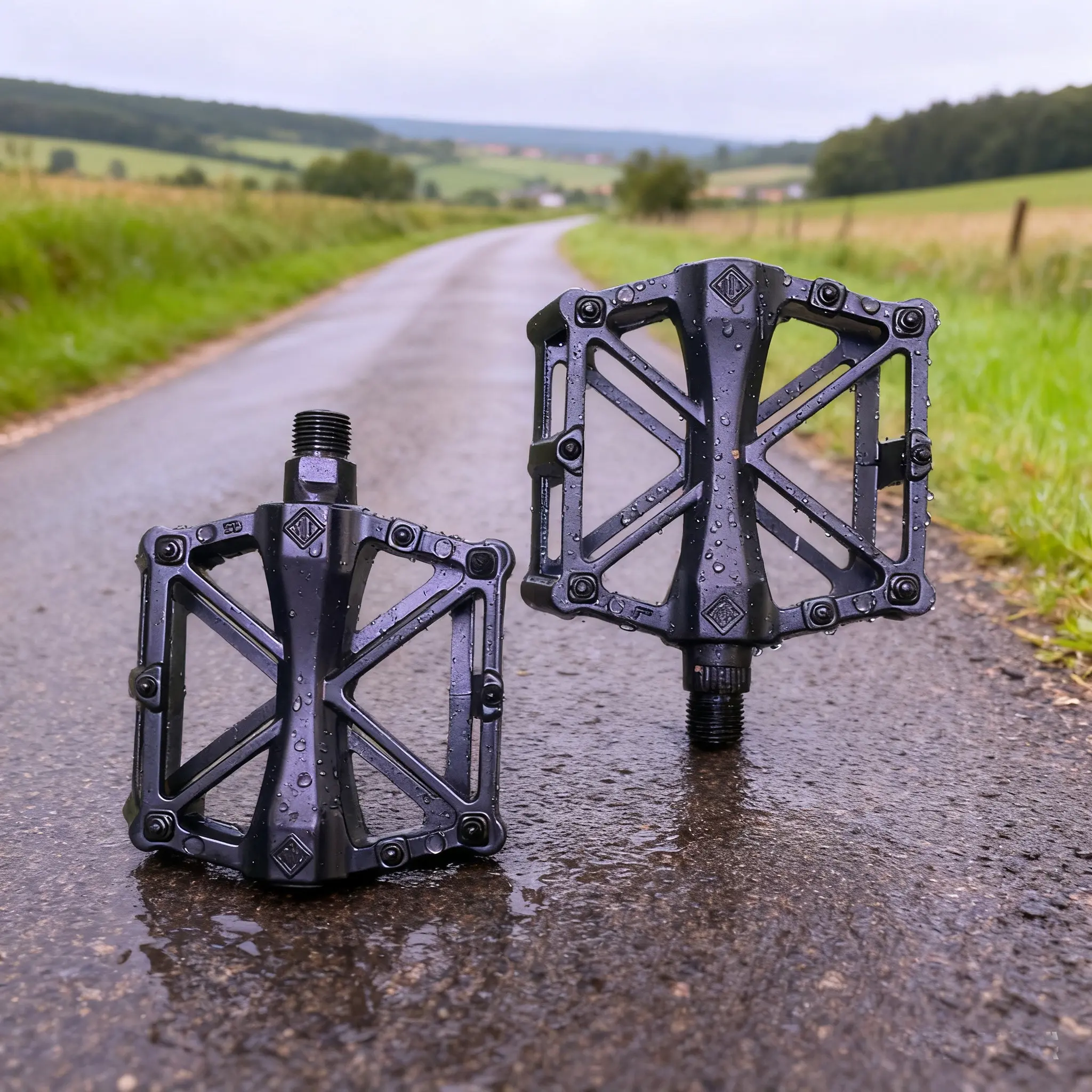Universal Aluminum Alloy Bicycle Pedals, Mountain Bike Road Bike Pedals, Mtb Pedals, Cycling Bearing Ball Pedal Plates, Riding Bicycle Accessories, 2 Pairs, Ebike, Bike Accessory, Bike Parts