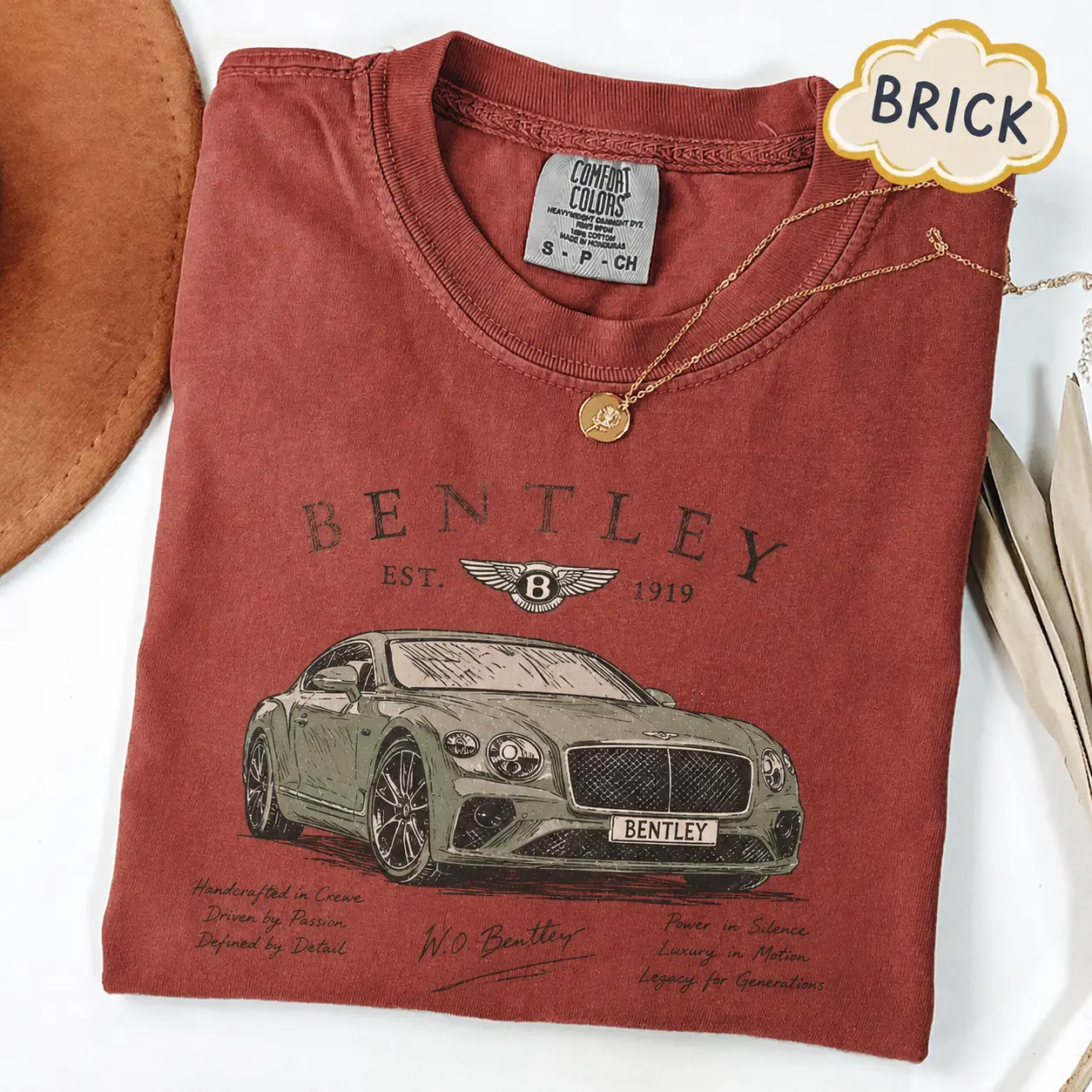 Bentley Comfort Colors T Shirt, Vintage Luxury Car Graphic Tee, British Automotive Heritage Shirt, Classic Sports Car Lover Gift, Retro Casual Tee for Men and Women
