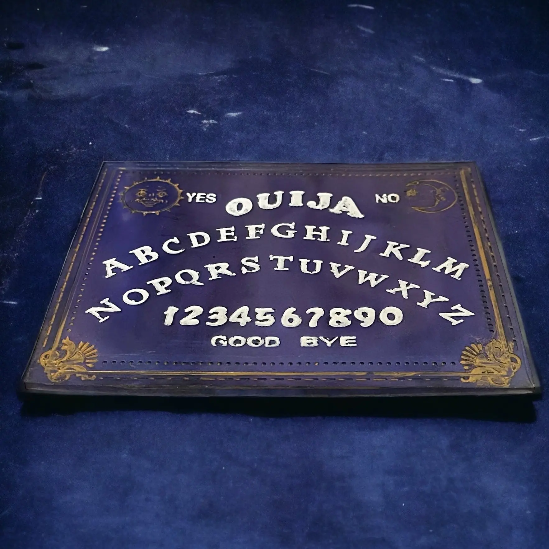 Quija Board - Original Game with Numbered Cards, Features "YES" and "NO" Phrases, Includes "GOOD BYE"