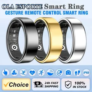 New Video Control GPS Motion SmartRing Men Women Heart Rate&Blood Oxygen Monitor Smartring IP68&5ATM Waterproof Multi-sport Mode Rechargeable Fitness