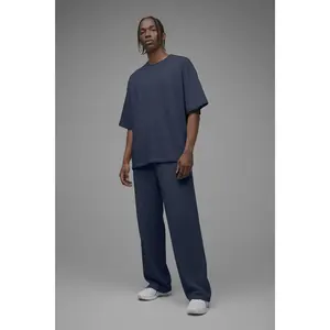 410 Oversized Fleece Tee - Navy