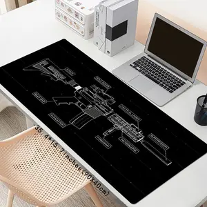 Cool Pattern Mouse Pad, Large Game Mouse Pad, 1 Count Computer Desk Mat, Keyboard Pad, Non-slip Natural Rubber Office Mousepad, Table Accessories, Gaming Desk Accessory