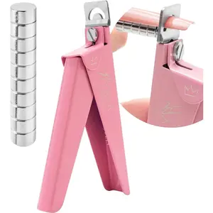 Yaya Acrylic False Nail Clippers with Magnets,Nail Cutters for Nail Tips,Nail Tip Cutter with Length Measurement, Acrylic Nail Cutter with Sizer Magnets, Manicure Tool for Salon Home Nail Art.