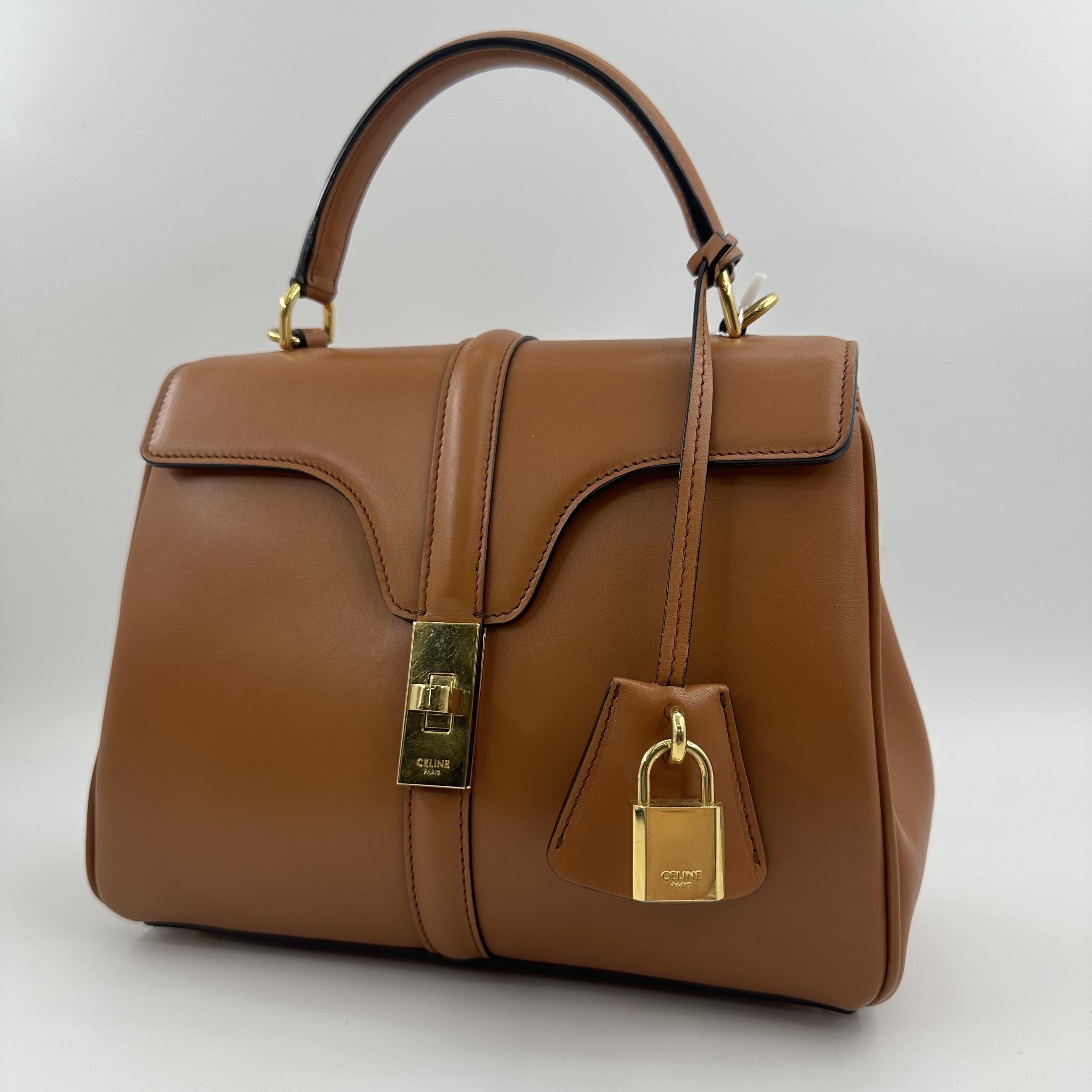 Pre-owned Celine leather tote shoulder/handbag