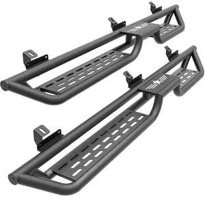 【YZONA】Running Boards for 2021-2026 Ford Bronco Unlimited 4 Door, Drop Down Side Steps Heavy Duty Steel Nerf Bars Rock Sliders, Bolt-On, Black