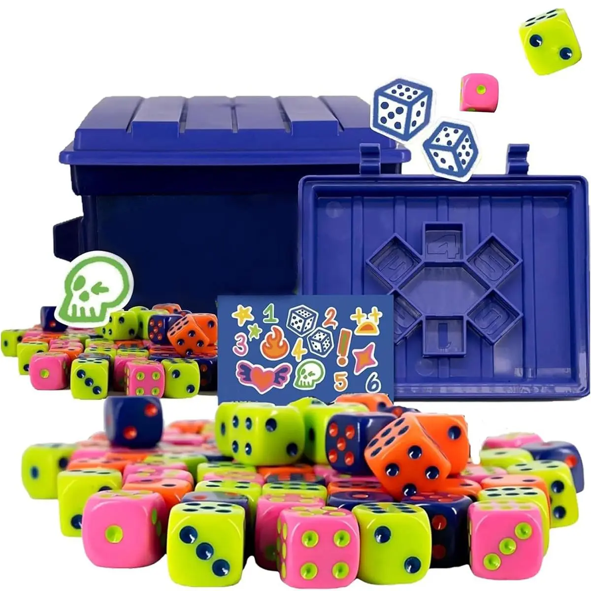【Deals For You Days】Fast-Paced Dice Battle: 2-6 Players Family Game Night Essential | 5-10 Min Quick Play Party Game with Complete Set