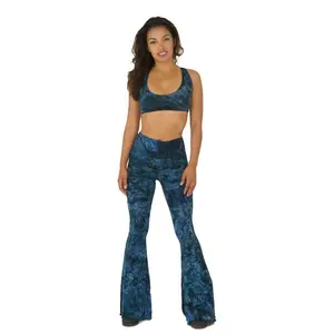 Mango Pant Tie Dye Teal Marble