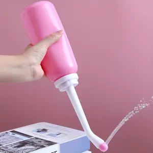 Portable Bidet 500ML, High Temperature Resistant Design, Bathroom Bidet Sprayer, Travel Hygiene and Comfort, Sprayer-Upside Down Squeeze Flusher Bottle-Momwasher Postpartum Clean-Personal Hygiene Care for Travel,Kids