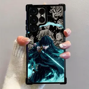 Muichiros Tokitos Anime Slayer DemonsPattern Phone Case Suitable for Samsung Galaxy S26 S25 S24 S23 S22 S21 S20 FE Ultra Plus EdG 239G Anti Fall Transparent Soft Back Cover, Daily Use Cover, Anime Design, Uv Printed Design, Durable Material, Casual6