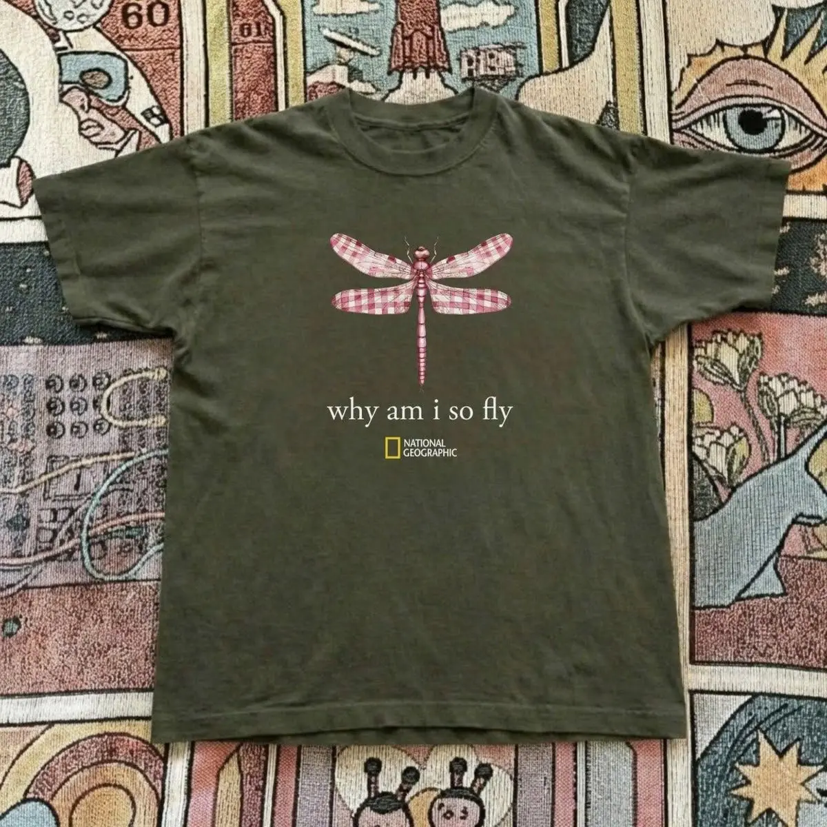 National Geographic Why Am I So Fly Dragonfly Graphic T shirt