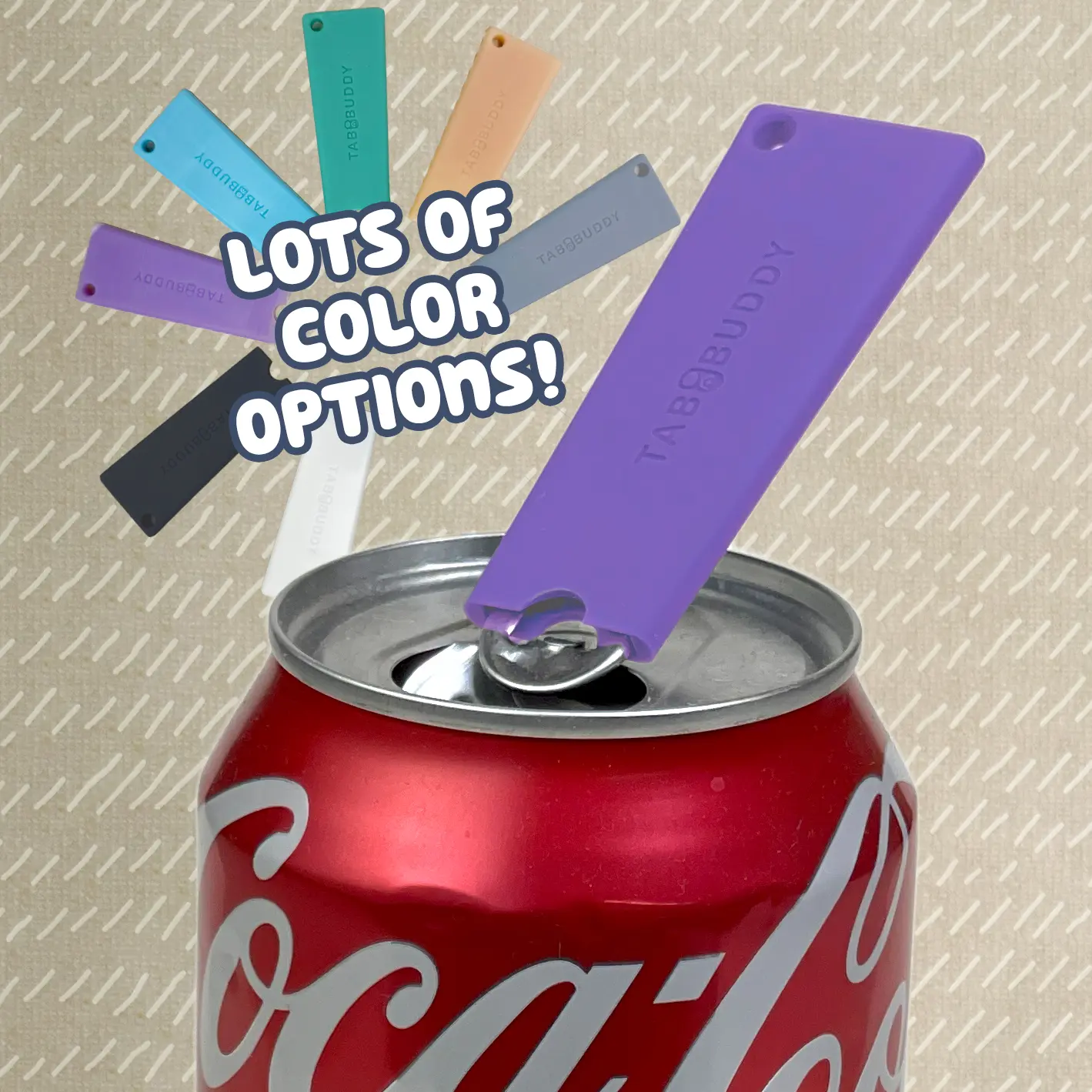 Tab Buddy Classic! Adaptive soda can tab opener help for sore hands, long nails, kids Kitchen Utensils Colorful