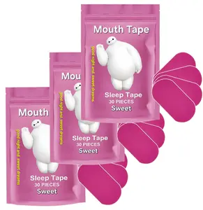 Everest Improve sleep Mouth Tape - 4 month supply mouth tape, pink, gentle, adhesion, 120 Strips, sports accessories,SWEET&MOON, Sleep breathing patch oxygen intake Healthcare Rose Red /30 Pieces