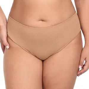 HSlA Joan Comfortzone Full Coverage High-Rise Bikini Underwear Soft Stretch Panties Lingerie