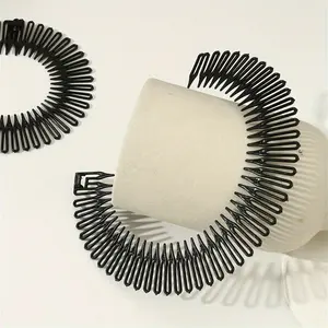 1pc Seamless Elastic Hair Comb Set - Invisible Anti-Breakage Fix for Broken Hairs, Comfort Fit Flexible Stretch Headbands, Stylish Hair Accessories