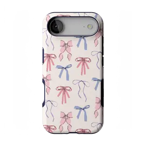 Casely iPhone 17 Case | Coquette Girlie | Pastel Bows | Bold Protective Design | Compatible with MagSafe