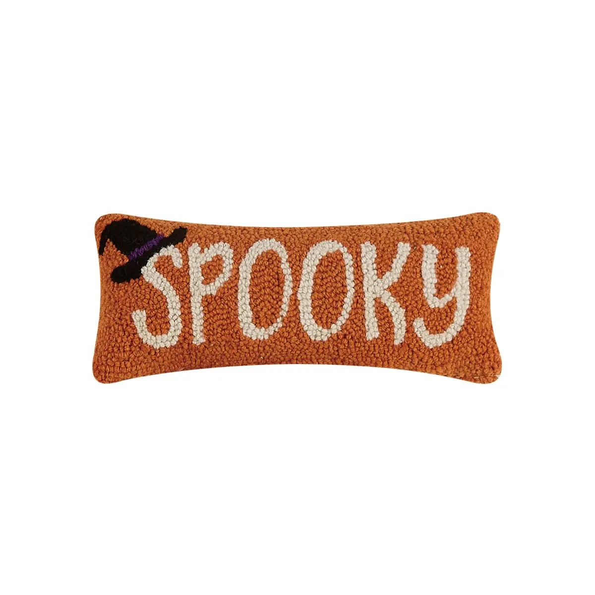 Peking Handicraft 31TG835C05OB Fabric Pillow, 12x5 in. Spooky Hook Poly-Filled Pillow for Room Decor, House Decor, Halloween Look & Haunted Vibe