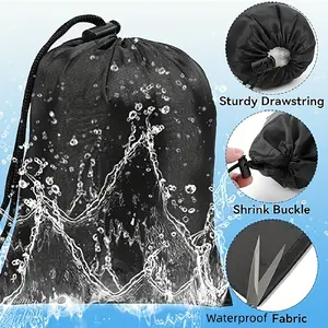 5pcs Adjustable  Outdoor Camping Equipment Storage Bag-Utility Bag-Windcord, Small Accessories Organization Bag, Portable Drawstring Bag, Hanging Bag