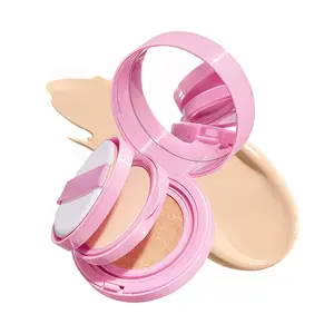2in1 Air Cushion BB Cream, Double Layer Cushion Foundation, Oil-Control Setting Powder, Concealer Full Coverage, Long-Lasting and Even For All Skin Types, Color Changing Foundation (Ivory White)