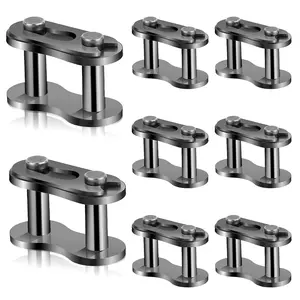 8 Pcs 420 Chain Master Roller Connector Links Replacement for Motorcycle Dirt Pocket Mini Bike Go Kart Parts