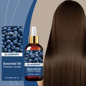 OUHOE Blueberry Fruit Extract Jojoba Seed Oil Tocopherol Multi-Purpose Soothing Essential Oil Nourish Hair Strengthen Nails Deep Hydrate Skin Repair Reduce Fine Lines All Over Body Care