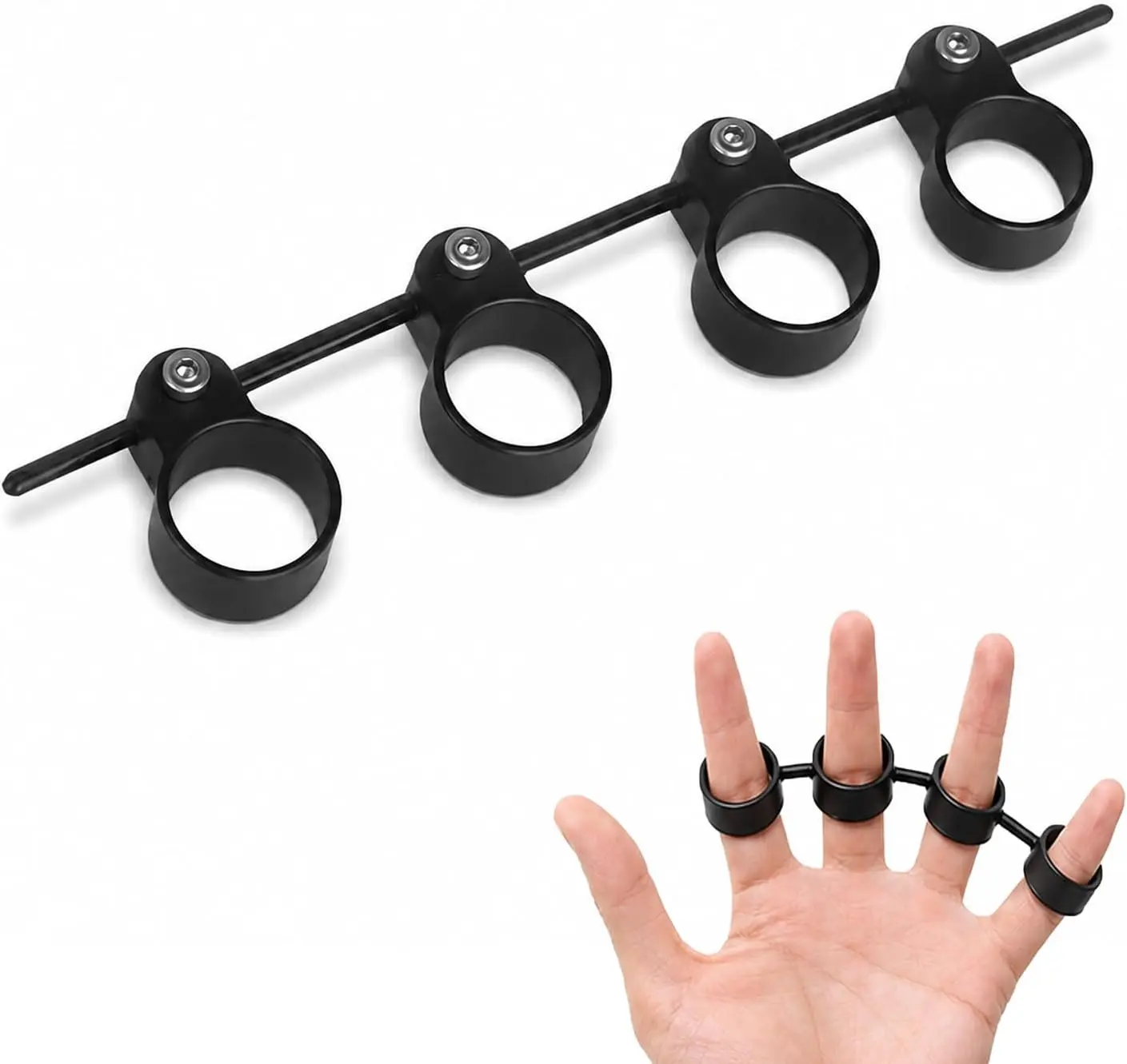Halloween Fall Gift Guitar Finger Exerciser for Piano Guitar Musical Instrument Accessories(Black)