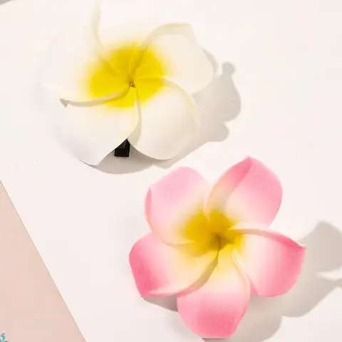 Fashionable Flower Design Hair Clip (2pcs), Casual Simple Plain Color Hair Accessories for Women, Cute Lovely Hairwear for Daily Used, Cute Hair Clips, Hairpins