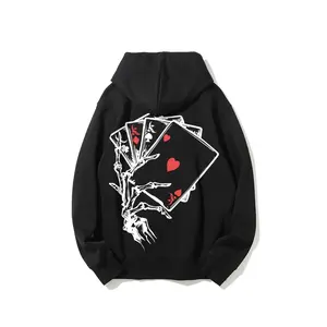 Skeleton Hand Playing Cards Graphic T-Shirt | Edgy Poker & Casino Themed Tee for Men & Women | Dark Gothic Skull Design