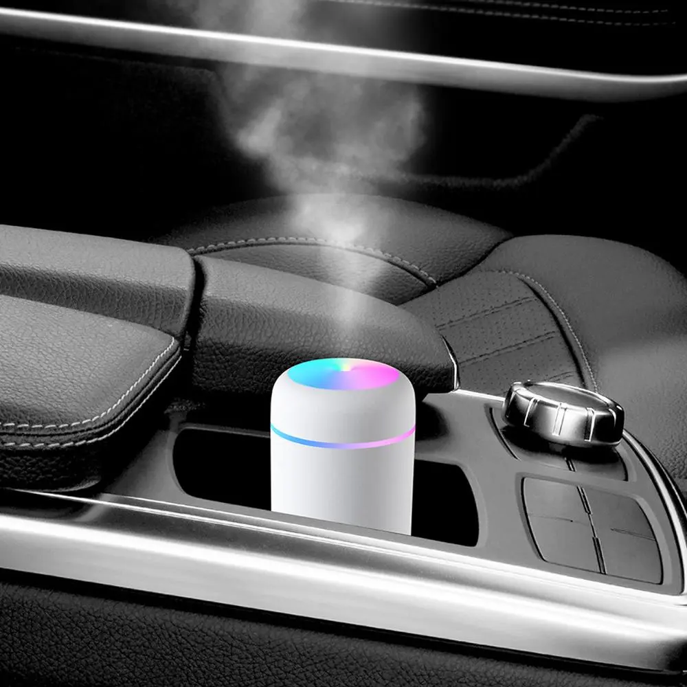 Portable USB Car Humidifier, USB Powered Mini Car Air Humidifier with Night Light, Car Air Freshener, Ideal Car Accessories, Home Appliances