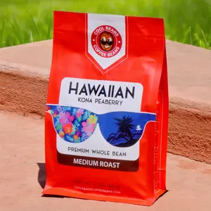 100% Hawaiian Blue Mountain PeaBerry Coffee Beans