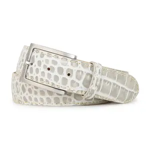 PEARL ALLIGATOR BELT